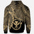 Polynesian Hawaii Zip up Hoodie Tribal Wave Tattoo Gold - Polynesian Pride