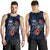 Samoa Polynesian Men Tank Top - Blue Turtle Hibiscus Blue - Polynesian Pride