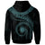 Marshall Islands Polynesian Custom Hoodie Marshall Islands Waves (Turquoise) - Polynesian Pride