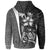 Papua New Guinea Polynesian Hoodie White Turtle with Hook - Polynesian Pride