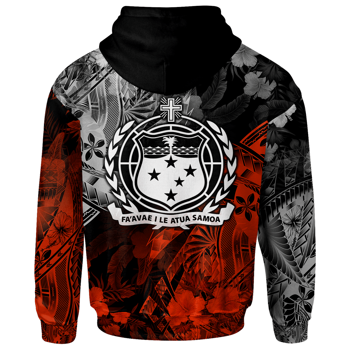 Samoa Polynesian Custom Zip up Hoodie Vintage Polynesian Style - Polynesian Pride