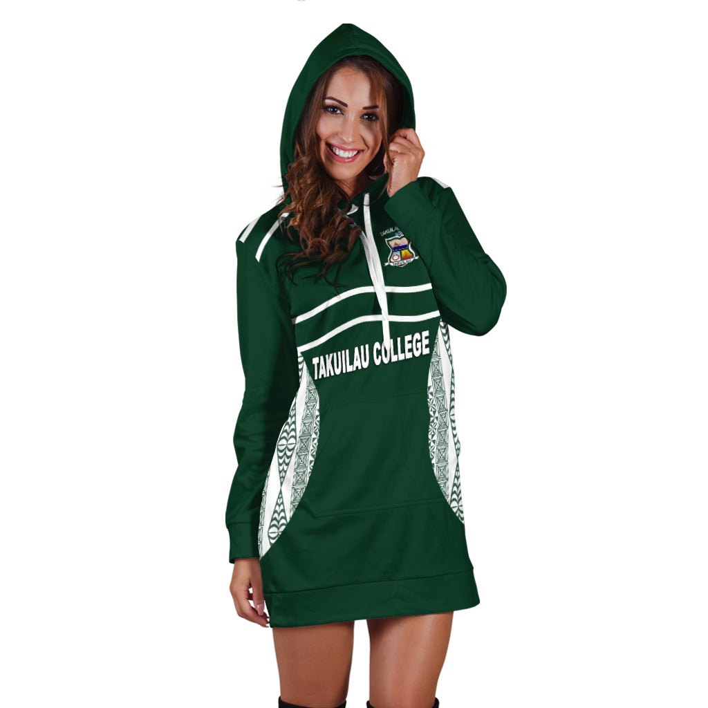 Takuilau College Tongan Patterns Hoodie Dress - LT12 - Polynesian Pride