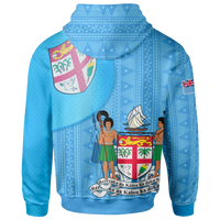 Fiji Custom Hoodie Fiji Flag - Polynesian Pride