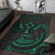 Kosrae Micronesia Area Rug - Green Tribal Wave - Polynesian Pride