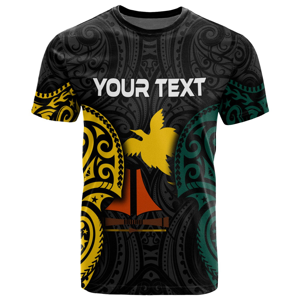 Papua New Guinea Jiwaka Province Polynesian T Shirt Spirit Version - Polynesian Pride