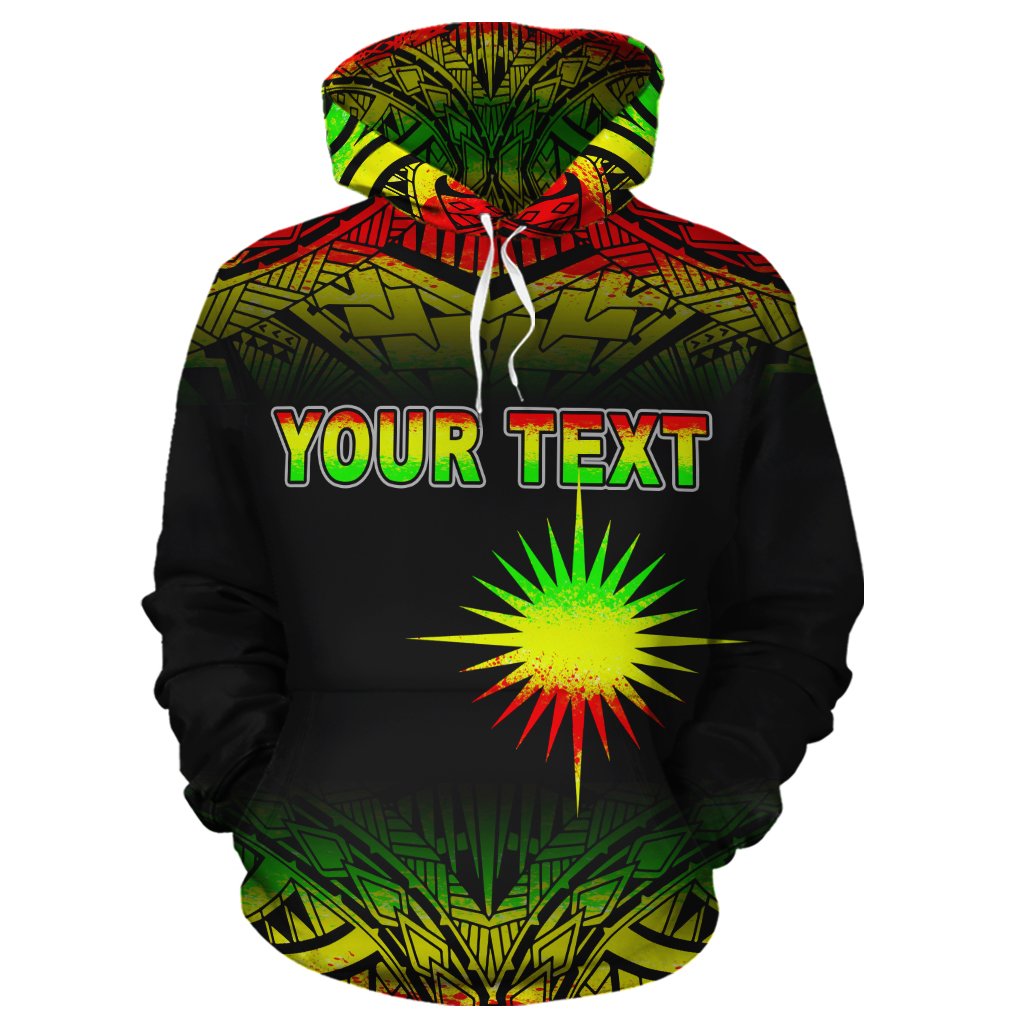 Marshall Islands Polynesian Custom Hoodie Reggae Frog - Polynesian Pride
