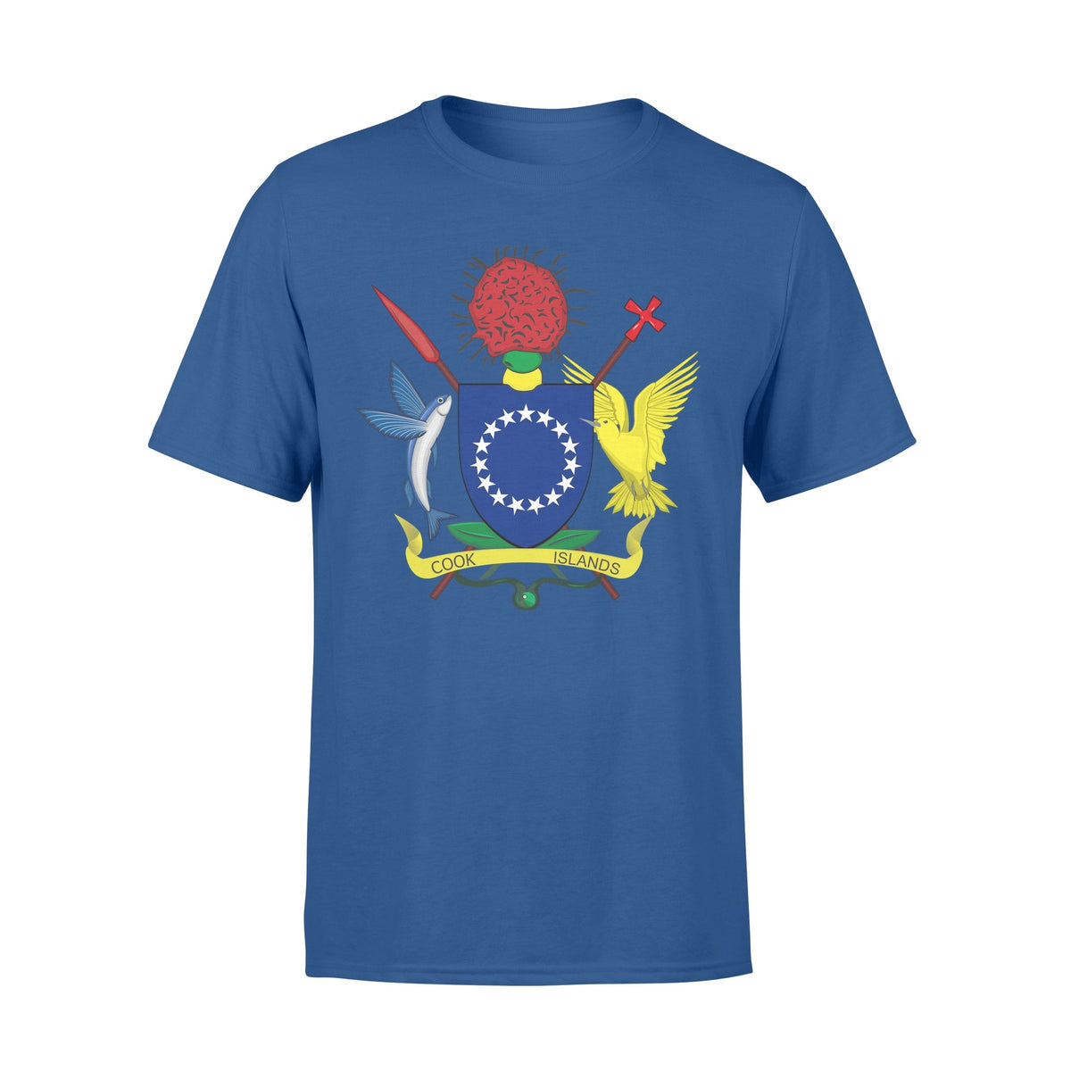 Cook Islands T Shirt Polynesian Coat of Arm - Polynesian Pride