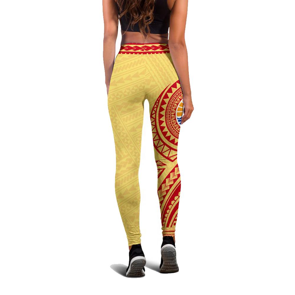 French Polynesia Leggings (Yellow) A6 - Polynesian Pride