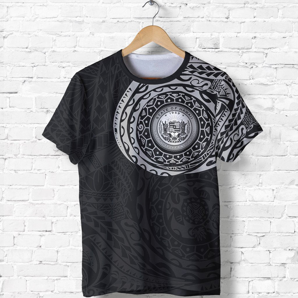 Hawaii T Shirt Hawaii Seal Polynesian Tattoo Style Special Unisex Gray - Polynesian Pride