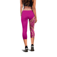 Neo Polynesian Rising 3rd Capris (Pink) A6 - Polynesian Pride