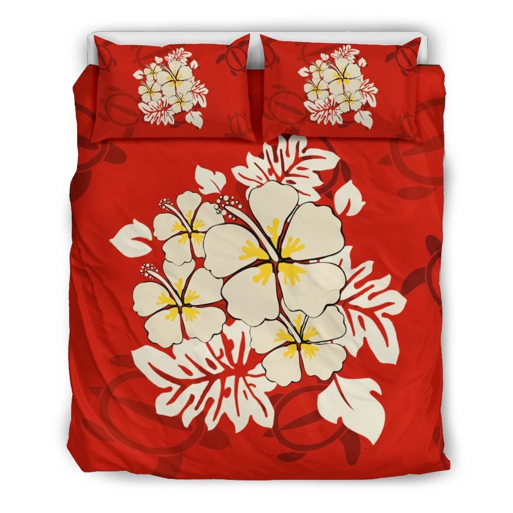 Hawaiian Hibiscus Polynesian Bedding Set Art - Polynesian Pride