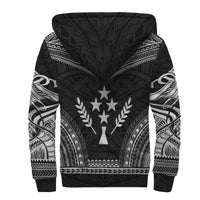 Kosrae Sherpa Hoodie - Polynesian Chief Black Version - Polynesian Pride