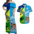 Vanuatu Malampa Province Polynesian Matching Hawaiian Shirt and Dress Together LT8 Blue - Polynesian Pride