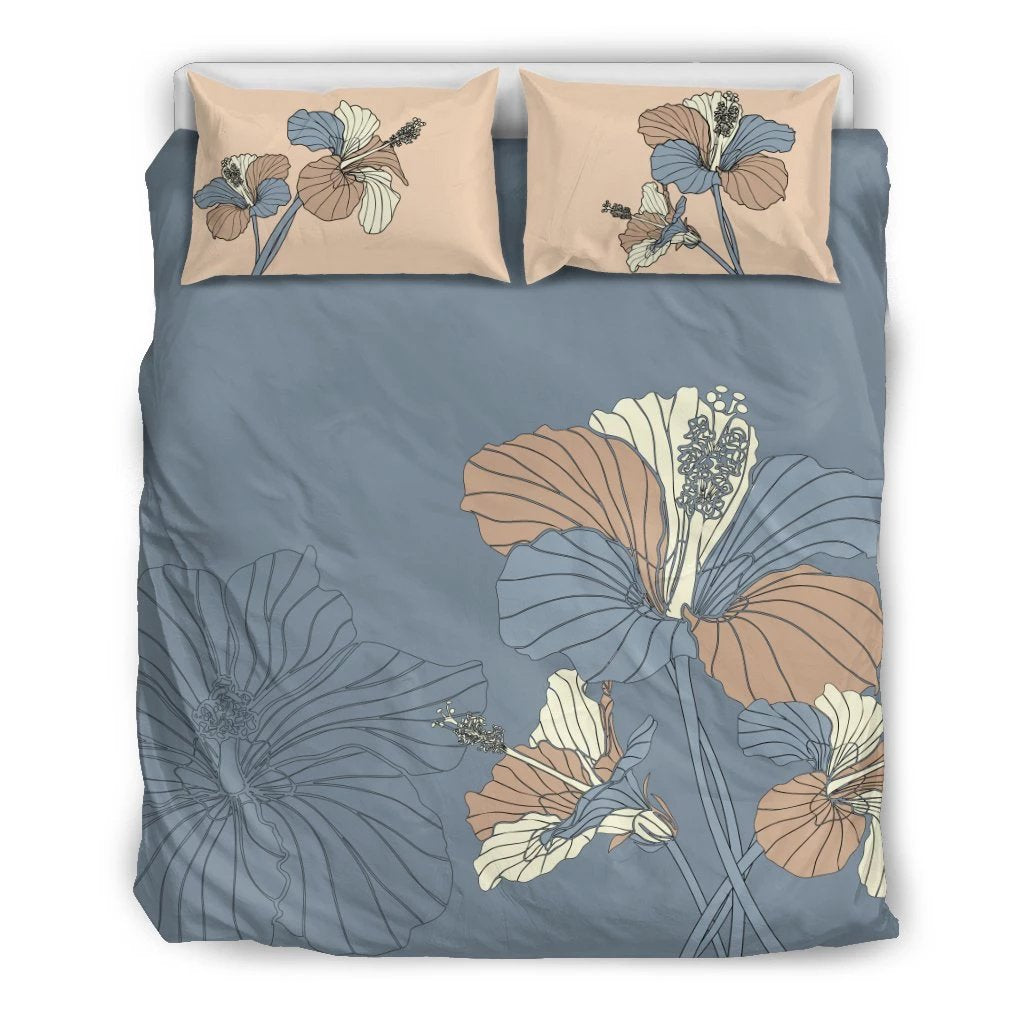 Hawaiian Hibiscus Polynesian Bedding Set Art - Polynesian Pride