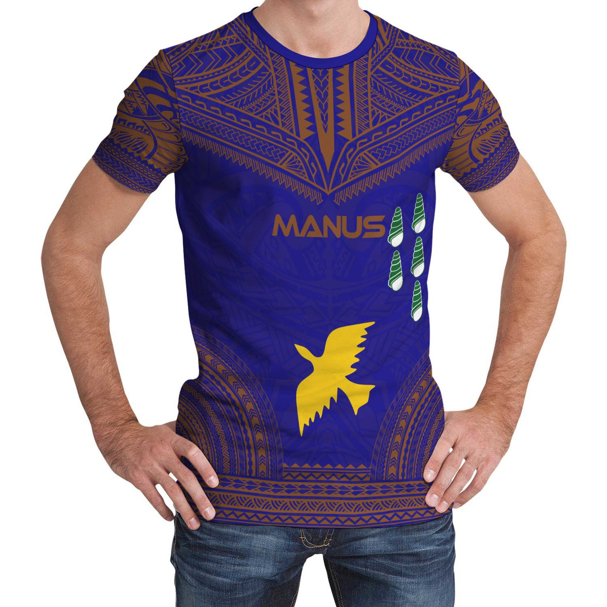 Manus Polynesian T Shirt Unisex Blue - Polynesian Pride