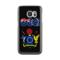Cook Islands Phone Case - Coat of Arm Code Samsung Galaxy S6 Edge One Size Black - Polynesian Pride
