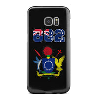 Cook Islands Phone Case - Coat of Arm Code Samsung Galaxy S7 Edge One Size Black - Polynesian Pride
