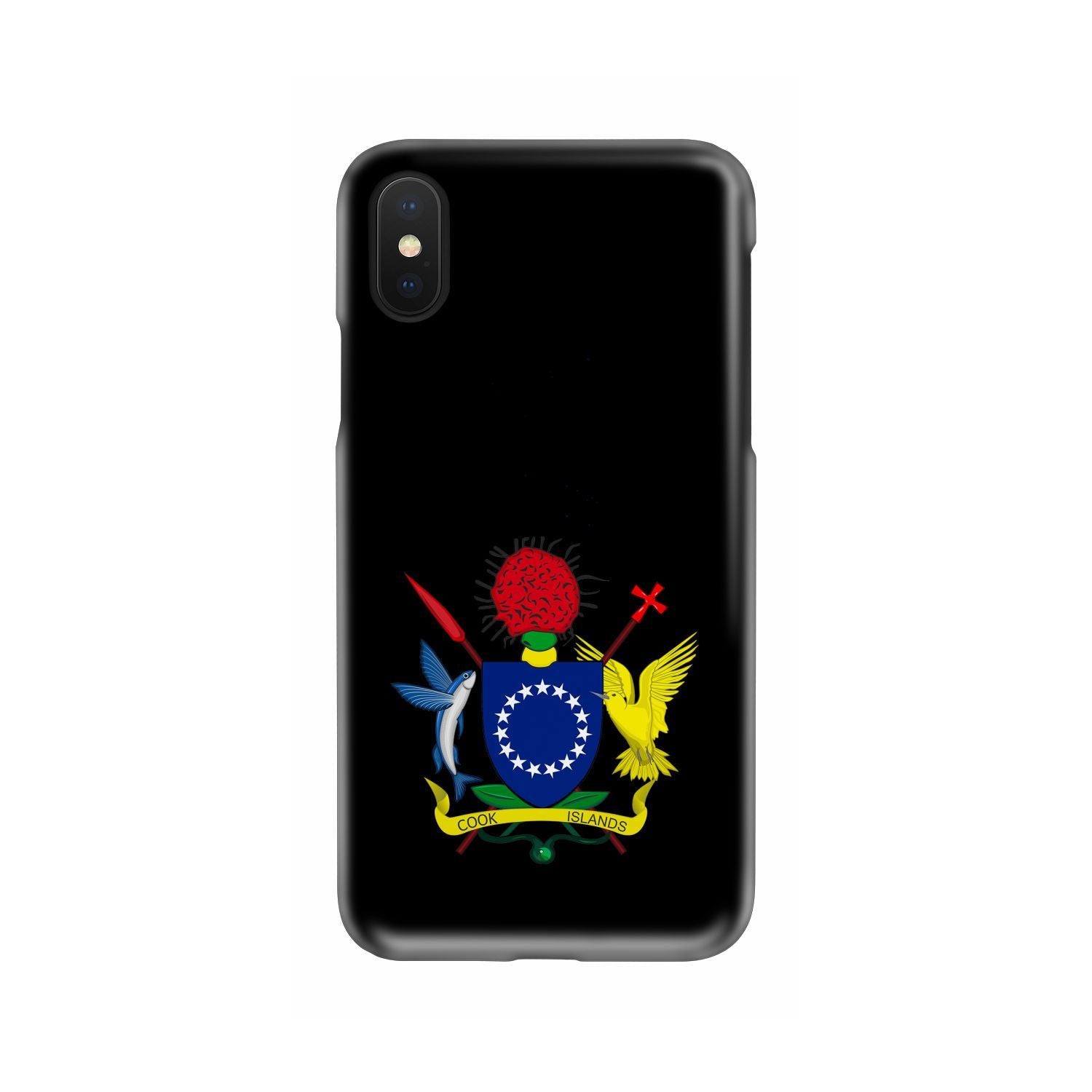 Cook Islands Phone Case - Coat of Arm Map - Polynesian Pride