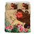 Hawaiian Hula Girl And Hibiscus Polynesian Bedding Set Art - Polynesian Pride