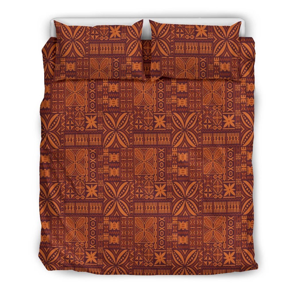 Hawaiian Traditional Aboriginal Pattern Polynesian Bedding Set Art - Polynesian Pride