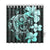 Hibiscus Plumeria Mix Polynesian Turquoise Turtle Shower Curtain 177 x 172 (cm) Turquoise - Polynesian Pride