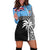 (Custom Personalised) Fiji Tapa Pattern Hoodie Dress Coconut Tree LT13 - Polynesian Pride