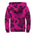 Polynesian Turtle Palm And Sea Pebbles Hawaii Sherpa Hoodie Pink - Polynesian Pride