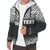 Tahiti (French Polynesia) Polynesian Personalised Custom Sherpa Hoodie - Black Fog - Polynesian Pride