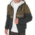 Tonga Polynesian Personalised Custom Sherpa Hoodie - Gold Horizontal - Polynesian Pride