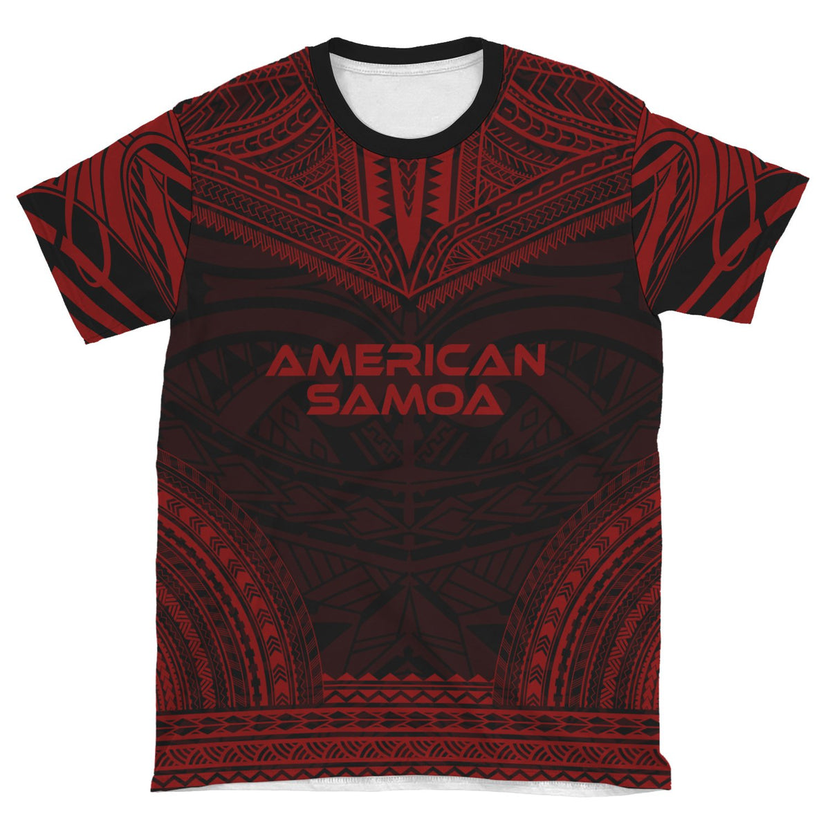 American Samoa T Shirt American Samoan Polynesian Chief Red Version - Polynesian Pride