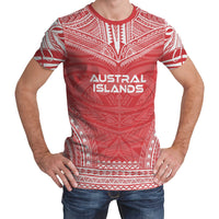 Austral Islands T Shirt Austral Islands Polynesian Chief Red Version Unisex Red - Polynesian Pride