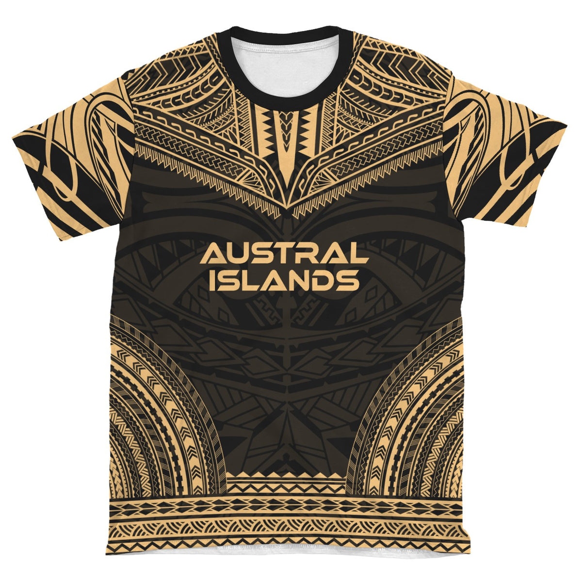 Austral Islands T Shirt Austral Islands Polynesian Chief Gold Version - Polynesian Pride