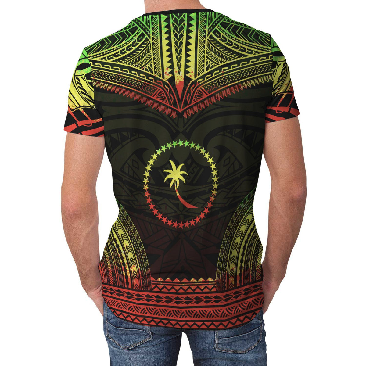 Chuuk T Shirt Chuuk Polynesian Chief Reggae Version - Polynesian Pride