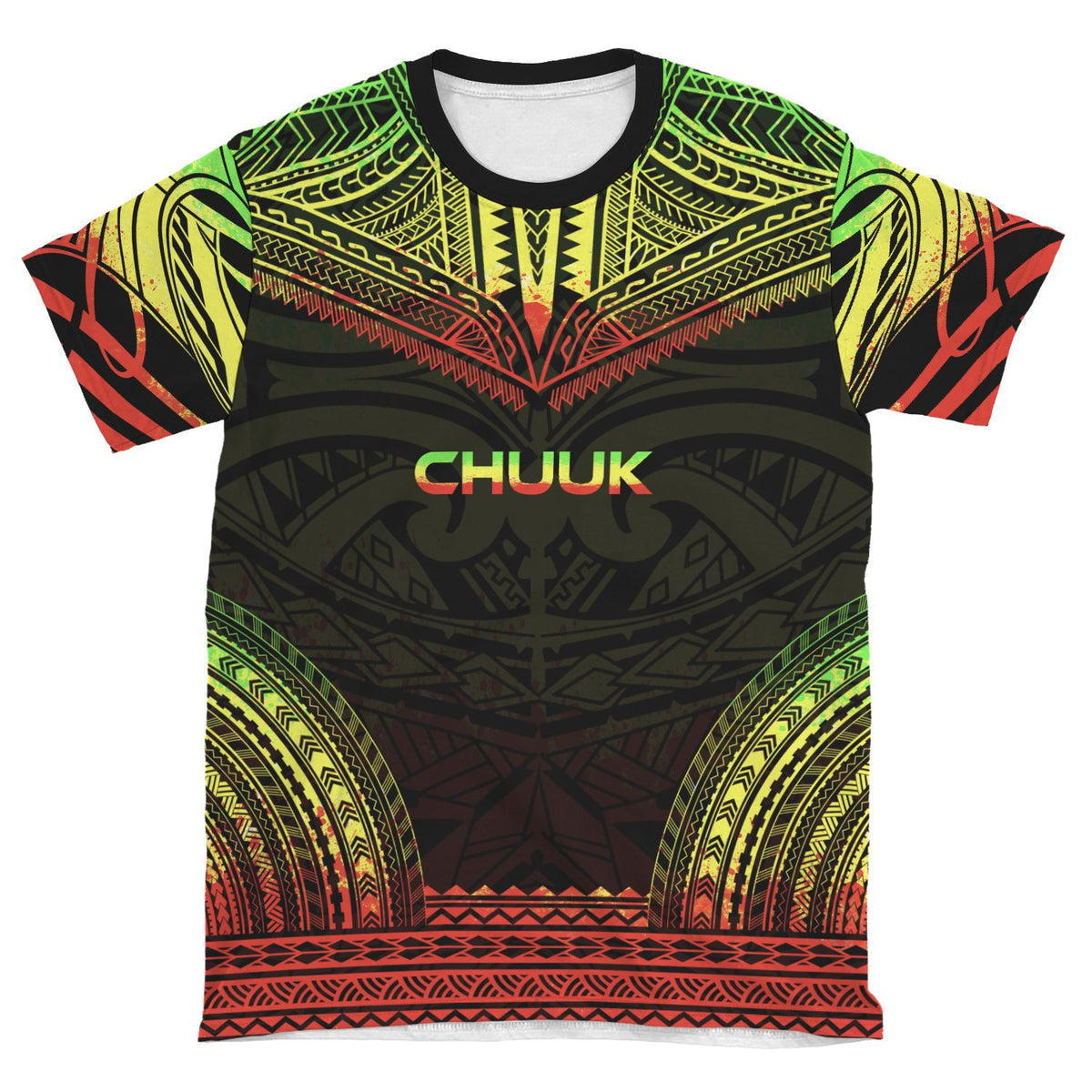 Chuuk T Shirt Chuuk Polynesian Chief Reggae Version - Polynesian Pride
