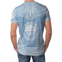 Federated States of Micronesia T Shirt F S M Polynesian Chief Light Blue Version - Polynesian Pride