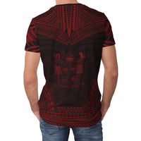 Fiji T Shirt Fijian Polynesian Chief Red Version - Polynesian Pride