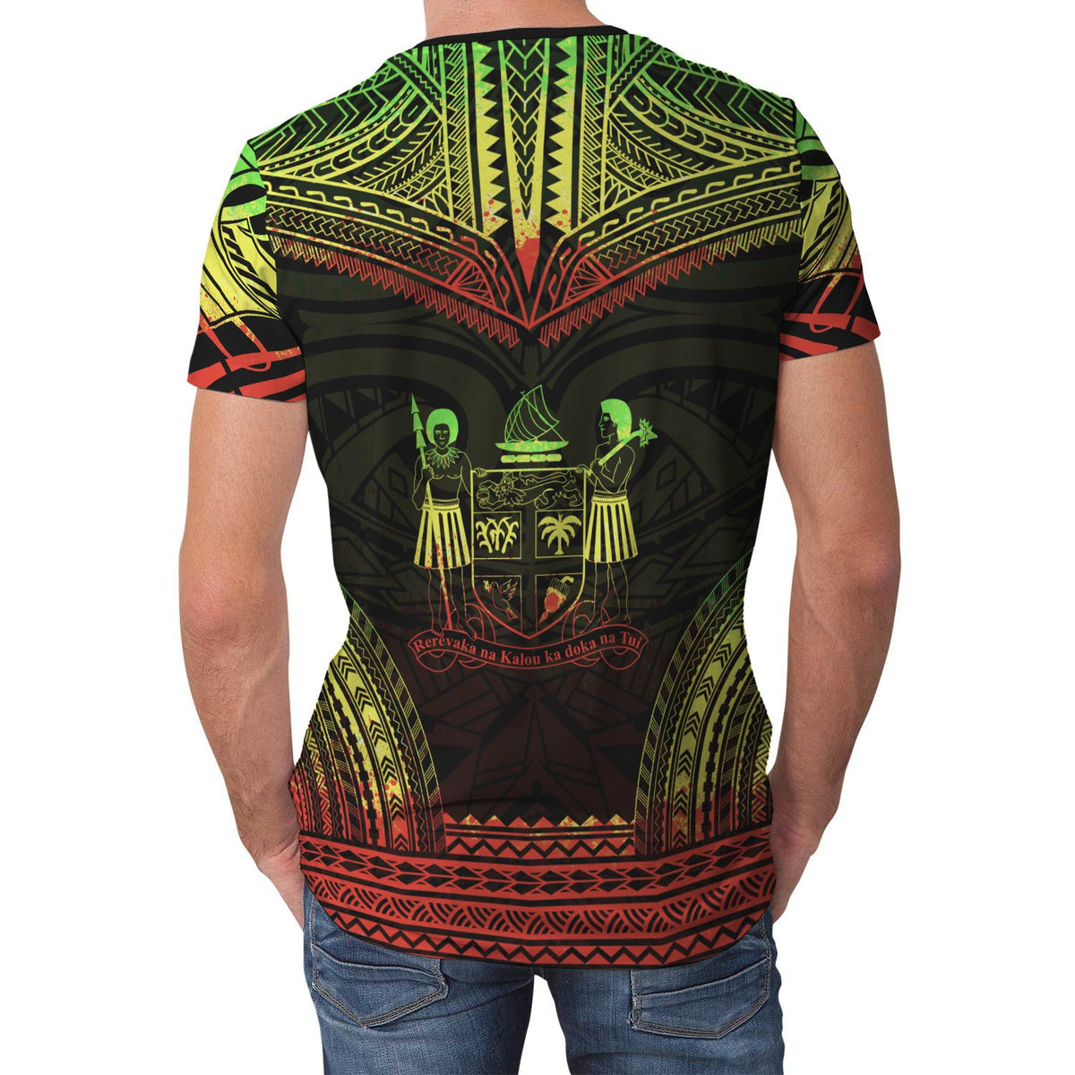 Fiji T Shirt Fijian Polynesian Chief Reggae Version - Polynesian Pride