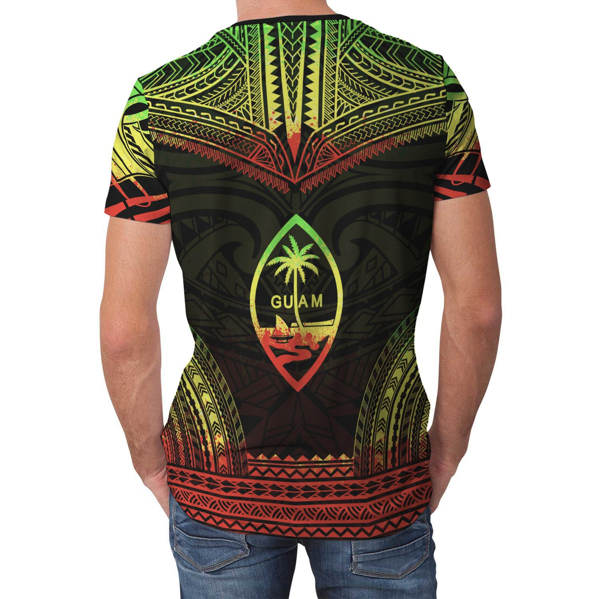 Guam T Shirt Guam Polynesian Chief Reggae Version - Polynesian Pride