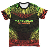 Marquesas Islands Unisex T Shirt Marquesas Islands Polynesian Chief Reggae Version - Polynesian Pride