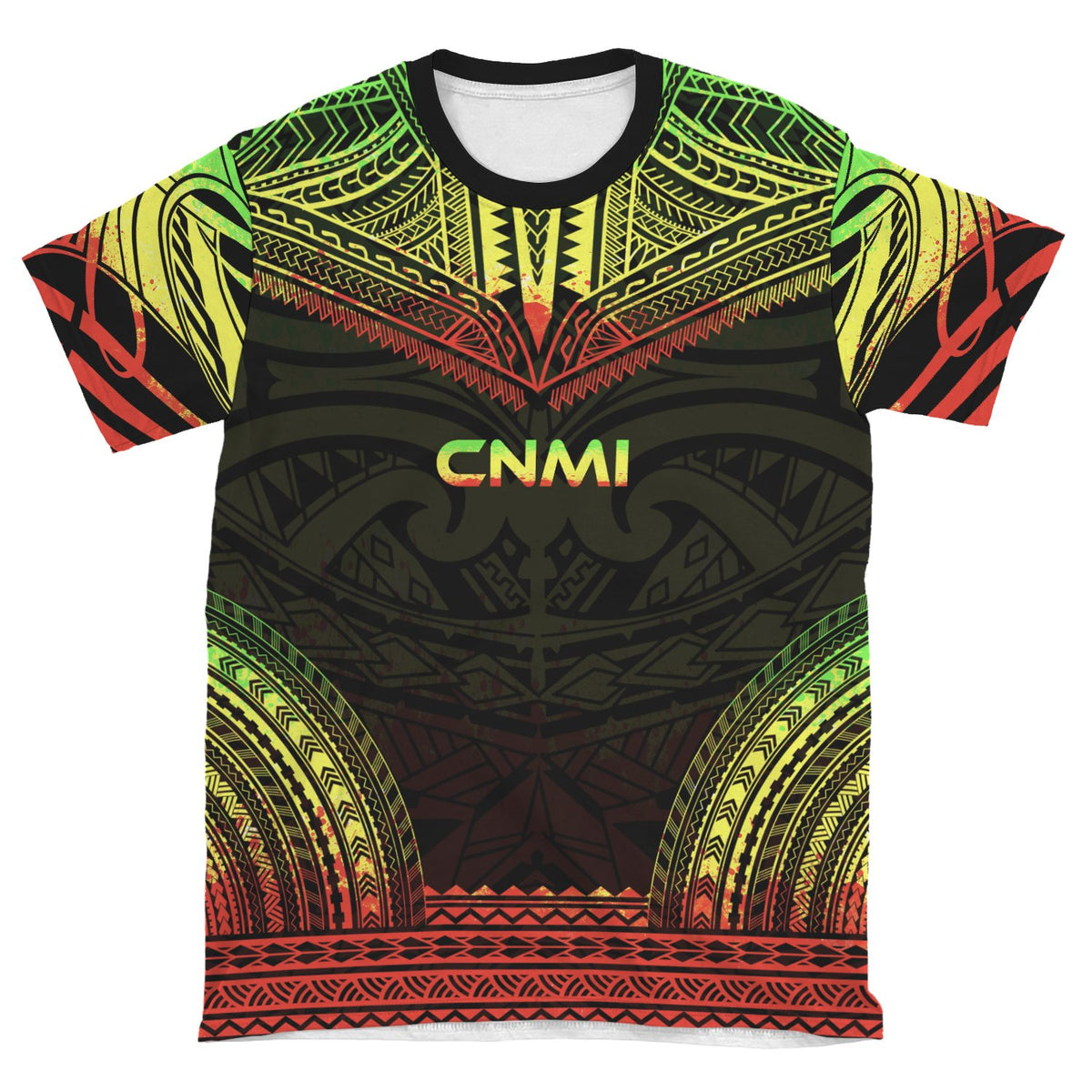Northern Mariana Islands Unisex T Shirt C N M I Polynesian Chief Reggae Version - Polynesian Pride