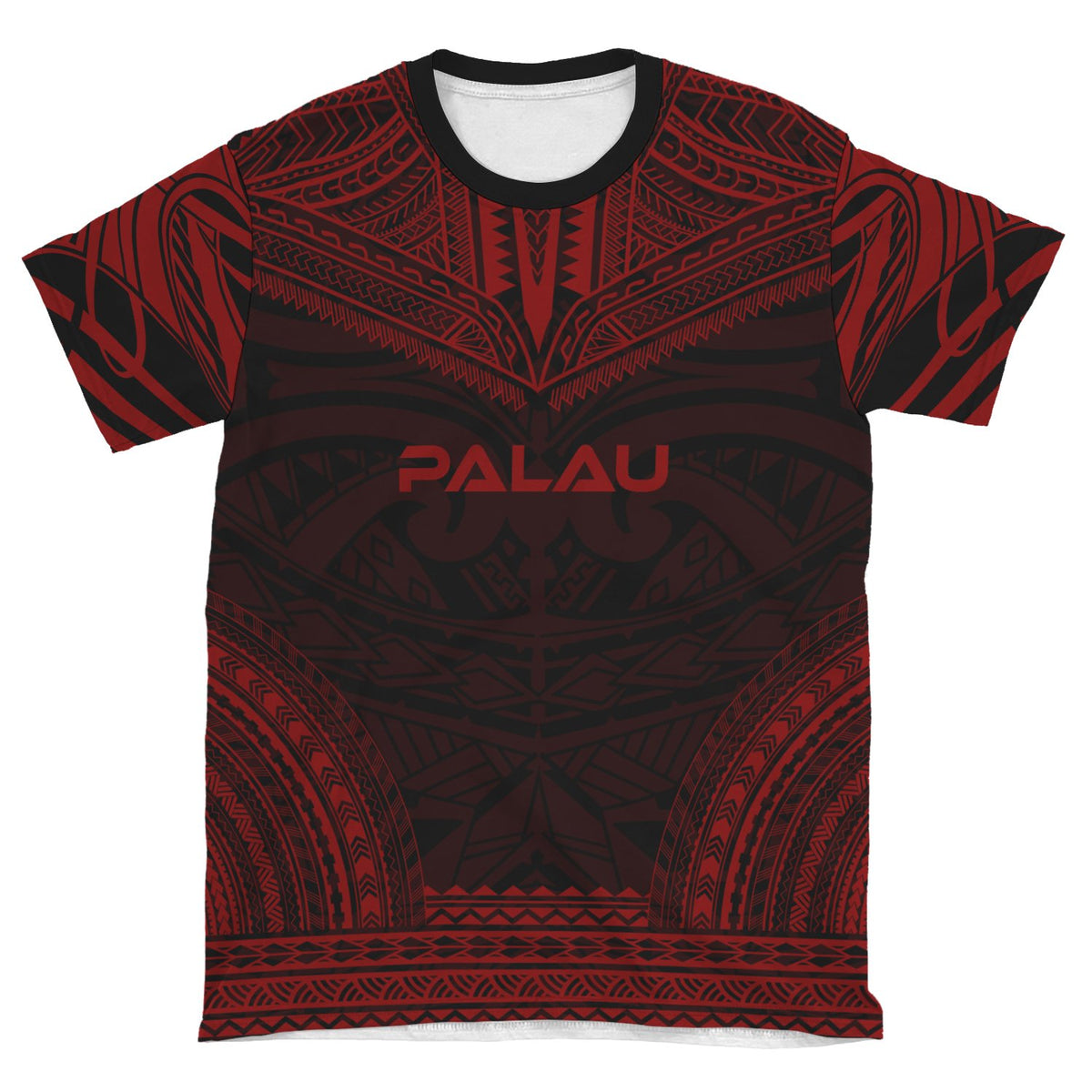 Palau Unisex T Shirt Palau Polynesian Chief Red Version - Polynesian Pride