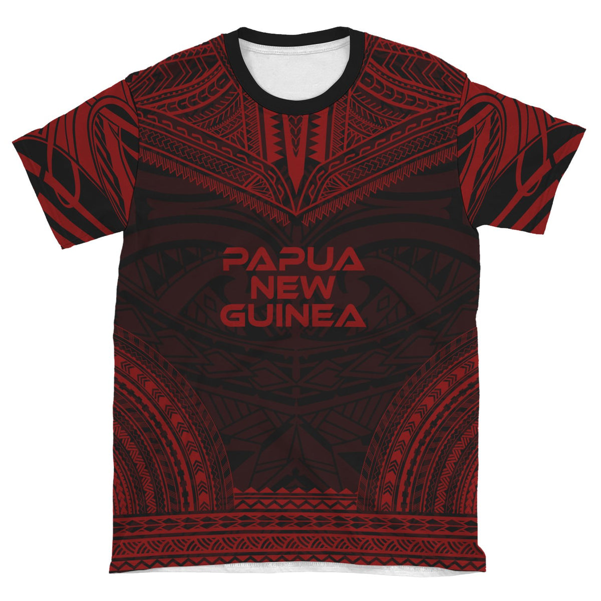 Papua New Guinea Unisex T Shirt Papua New Guinea Polynesian Chief Red Version - Polynesian Pride