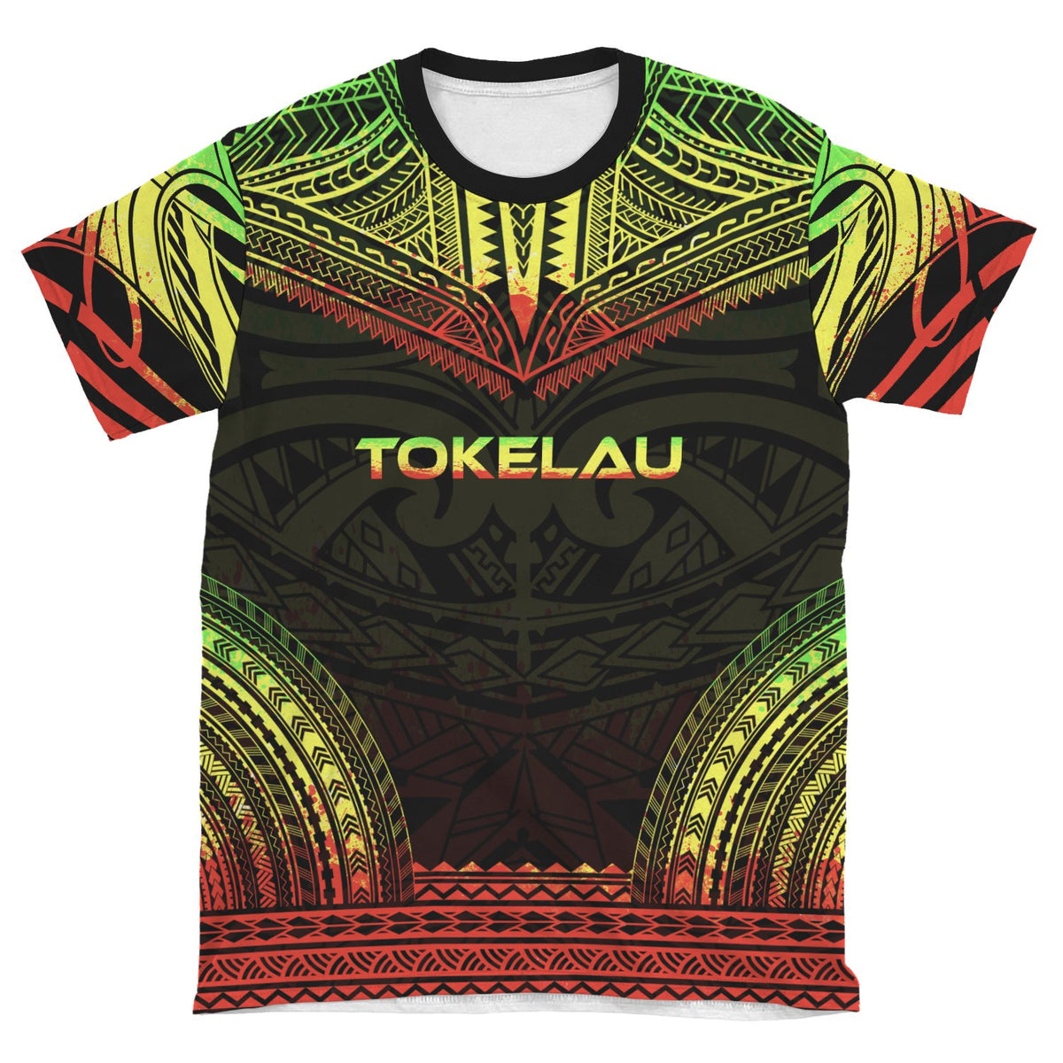 Tokelau T Shirt Tokelauan Polynesian Chief Reggae Version - Polynesian Pride