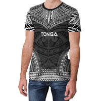 Tonga T Shirt Tonga Polynesian Chief Black Version - Polynesian Pride