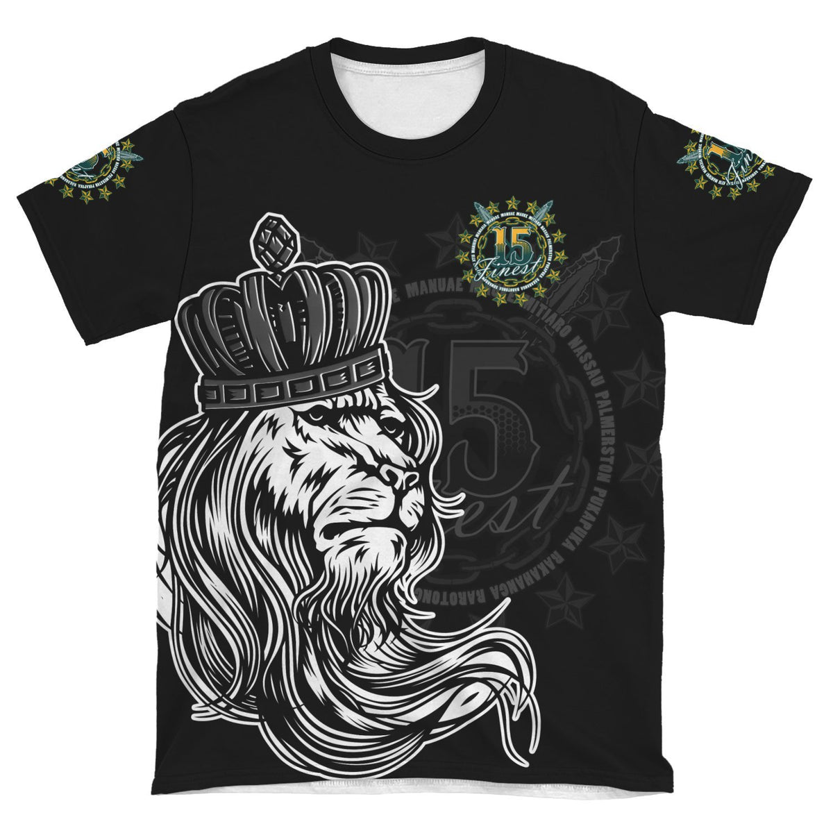 Cook Islands T Shirt Lion with Crown (Womens/Mens) - Polynesian Pride