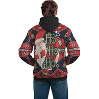 Solomon Islands Christmas Hoodie Santa Claus Ho Ho Ho - Polynesian Pride