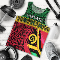 Vanuatu Dreamy Men Tank Top Flag and Pattern LT13 - Polynesian Pride