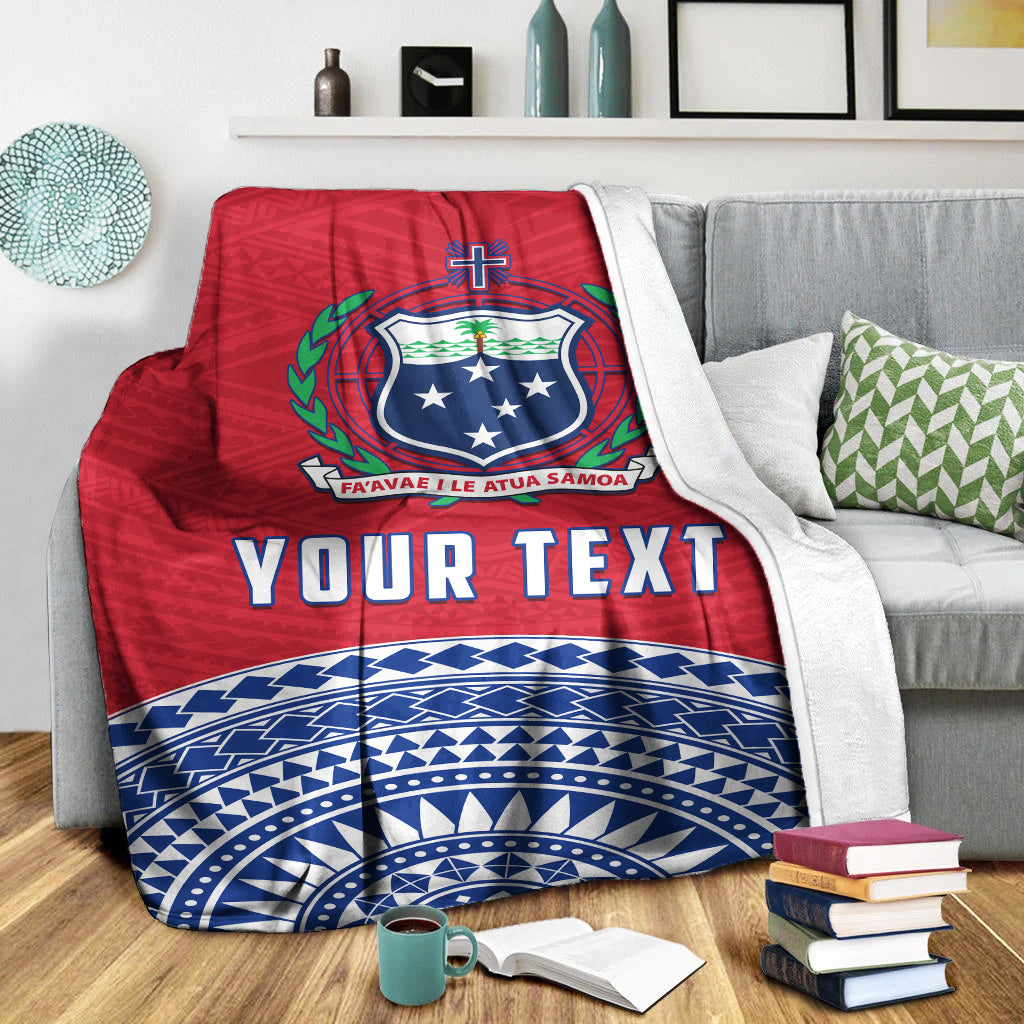 (Custom Personalised) Tuamasaga Samoa Premium Blanket Polynesian Pattern LT13 - Polynesian Pride