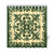 Hawaiian Shower Curtain Royal Pattern - Emerald Green - Polynesian Pride