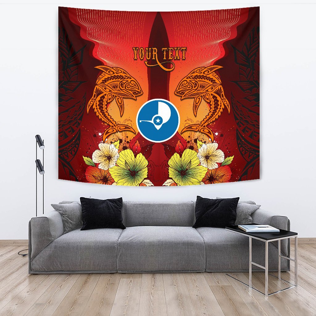 Yap Custom Personalised Tapestries - Tribal Tuna Fish - Polynesian Pride